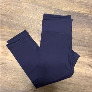 90 Degrees Navy Blue Athletic Capri Leggings SZ S